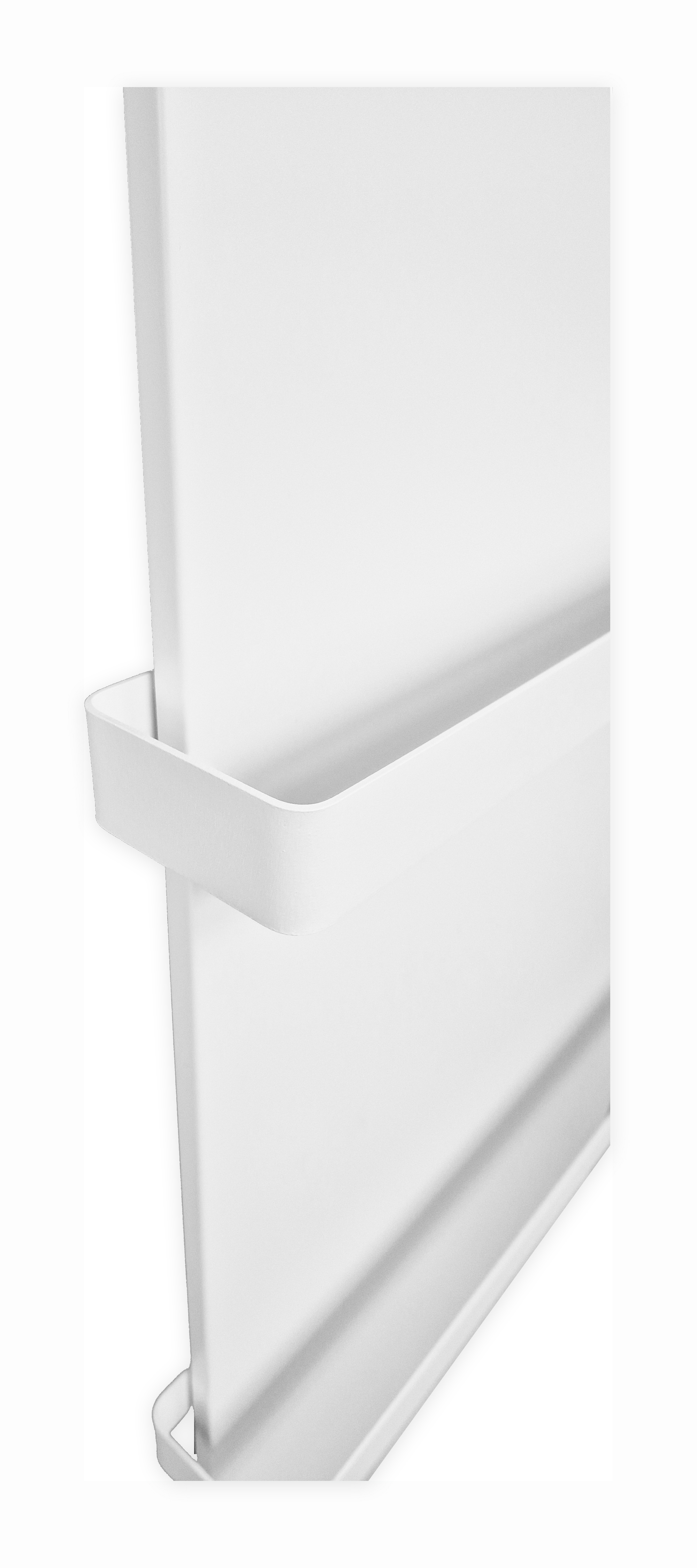 Bílé provedení infrapanelu včetně bílých držáků na ručníky které jsou součástí Image